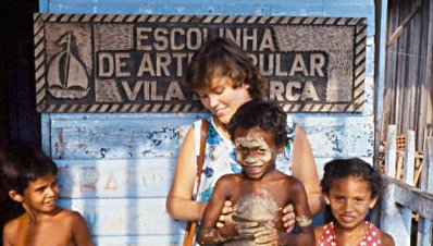 Entwicklungshelferin in Brasilien. Foto: Archiv
